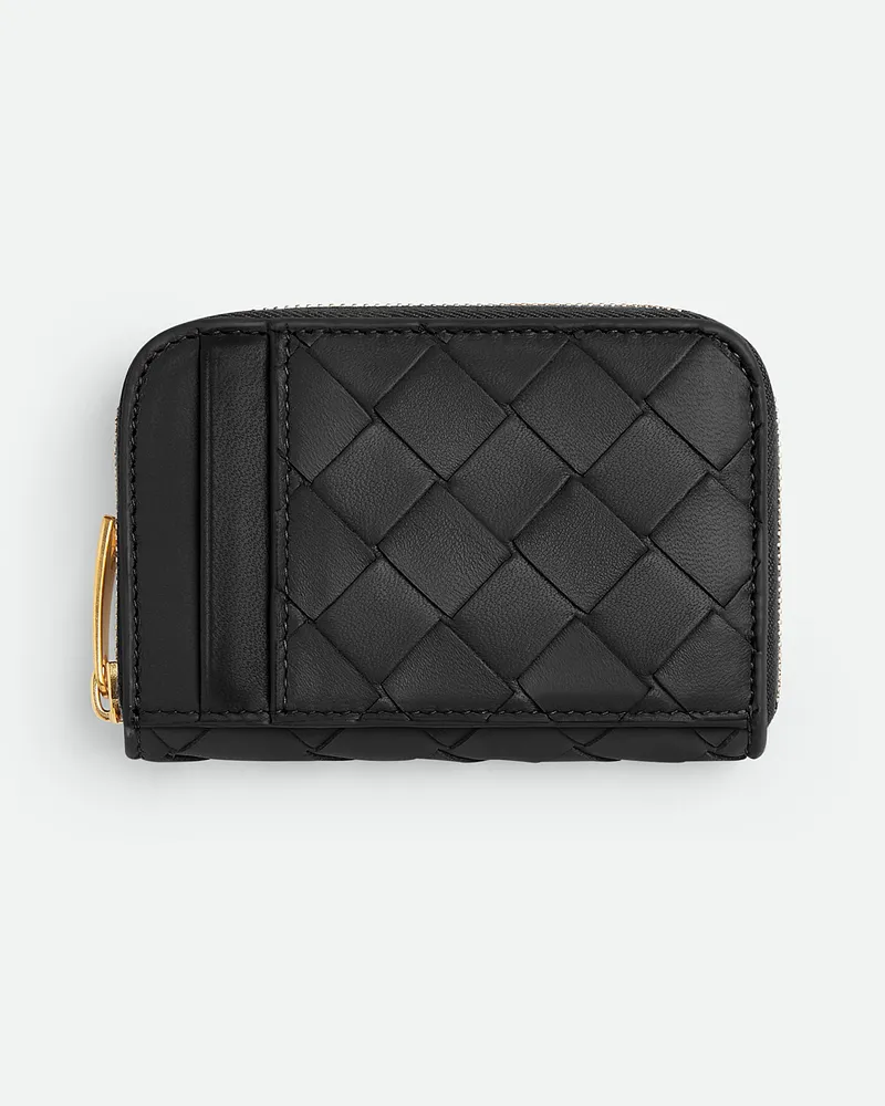 Bottega Veneta Tiny Portemonnaie Mit mlafendem Zip Black
