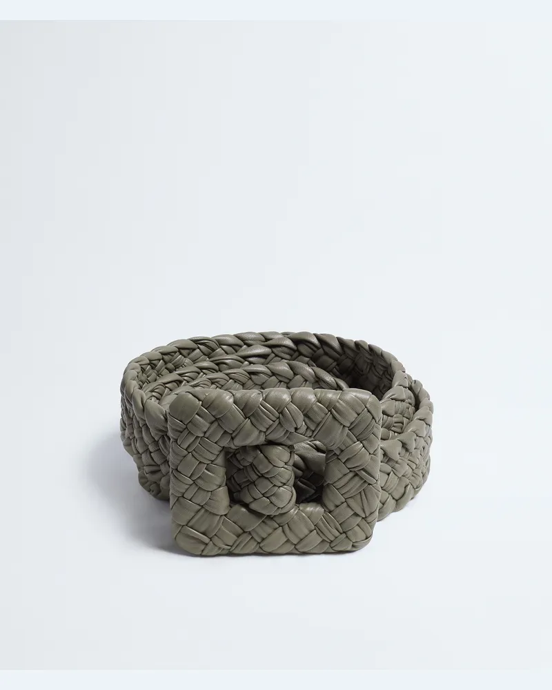 Bottega Veneta Foulard Gürtel-Grau & Silberfarben - Damen Grau