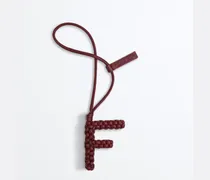 Buchstabe F-Charm-Bordeaux - Unisex