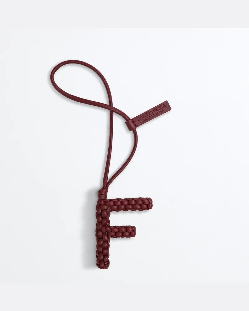 Bottega Veneta Buchstabe F-Charm-Bordeaux - Unisex Bordeaux