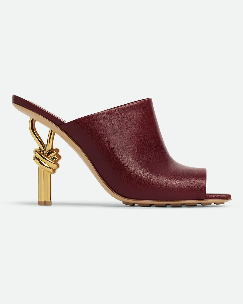 Bottega Veneta Knot Mules - Bordeaux - Damen 100% Lammleder Bordeaux
