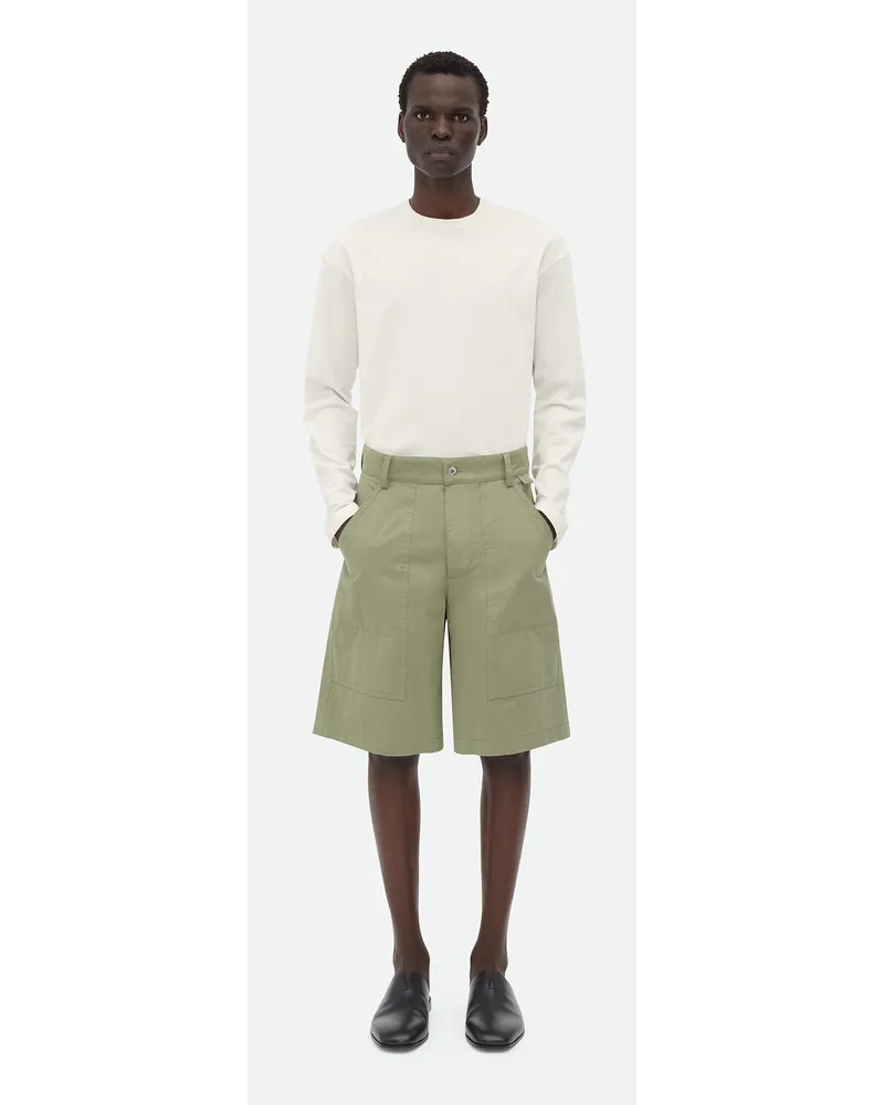 Bottega Veneta Cargoshorts Aus Leichtem Baumwolltwill Juniper