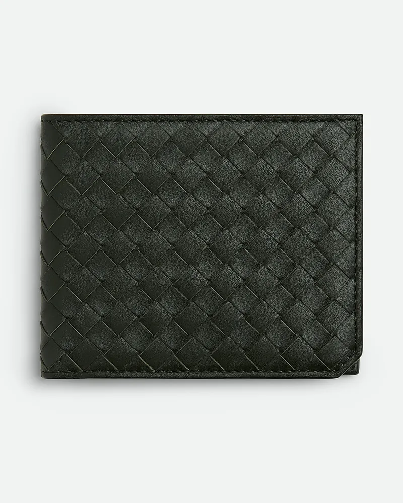 Bottega Veneta Intrecciato Piccolo Bifold Portemonnaie Dark