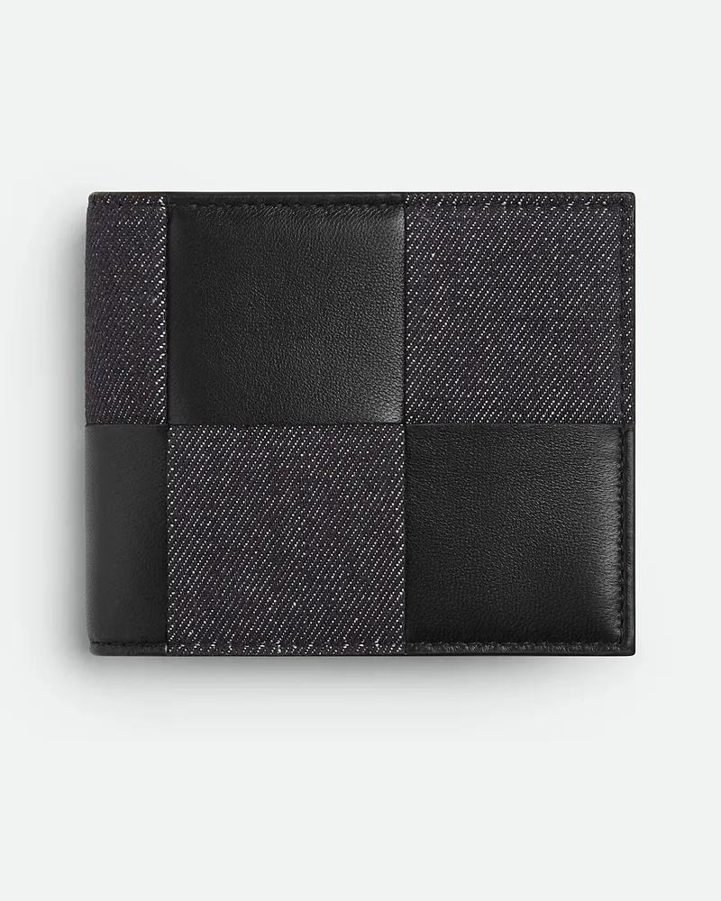 Bottega Veneta Cassette Bifold Portemonnaie Mit Münzfach Dark