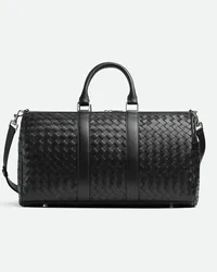 Bottega Veneta Mittelgrosse Intrecciato Reisetasche Black