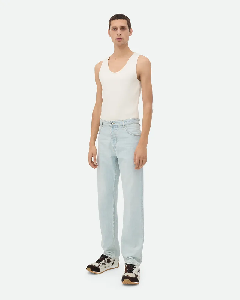 Bottega Veneta Extra Gebleichte, Gerade Jeans Light