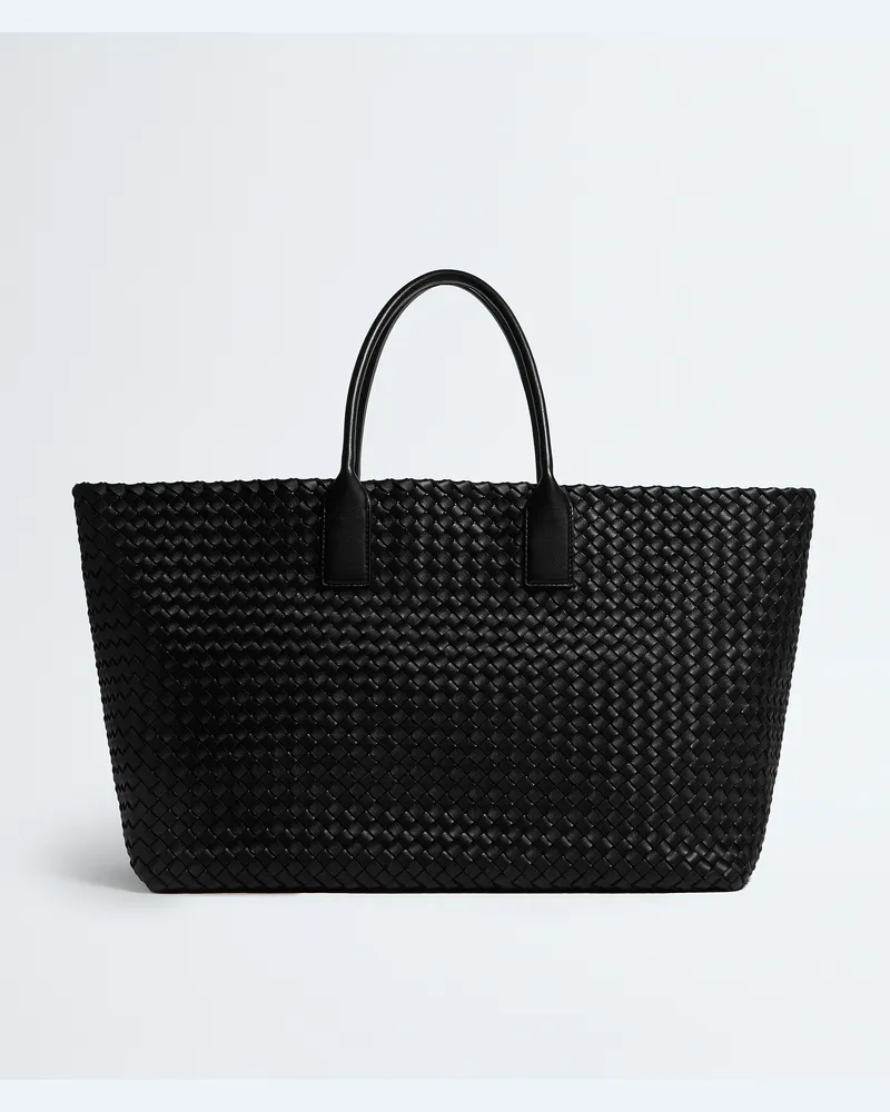 Bottega Veneta Große Cabat - Schwarz - Damen - 100 % Lammleder Schwarz