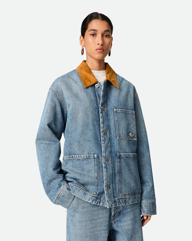 Bottega Veneta Vintage Indigo Jeansjacke Mid