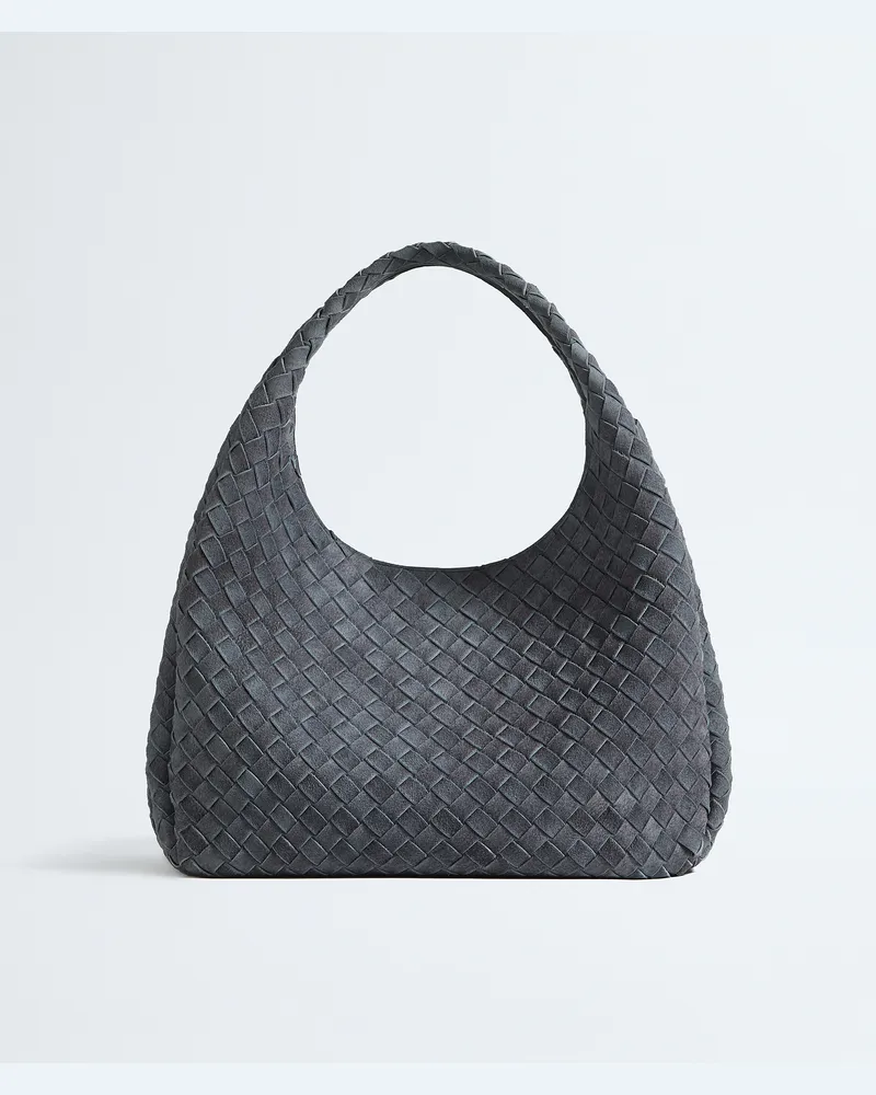 Bottega Veneta Große Campana - Grau & Silberfarben - Damen - 100 % Lammleder Grau