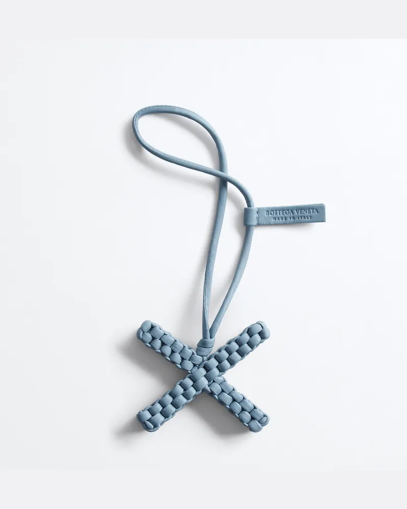 Bottega Veneta Buchstabe X-Charm-Blau - Unisex Blau