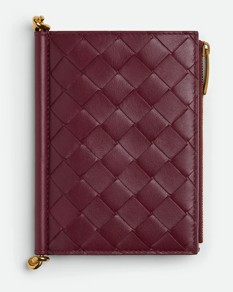 Bottega Veneta Solstice Medim Bifold Portemonnaie Barolo