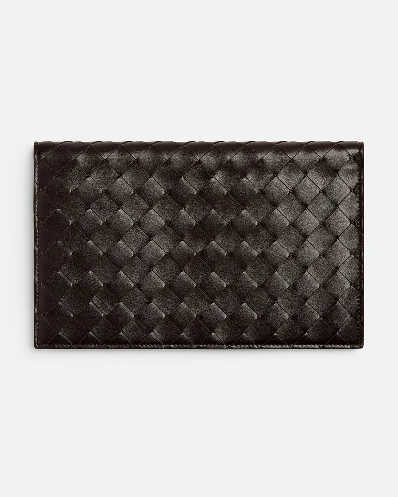 Bottega Veneta Intrecciato Check-in Organizer - Braun - Herren - 100% Kalbsleder Braun