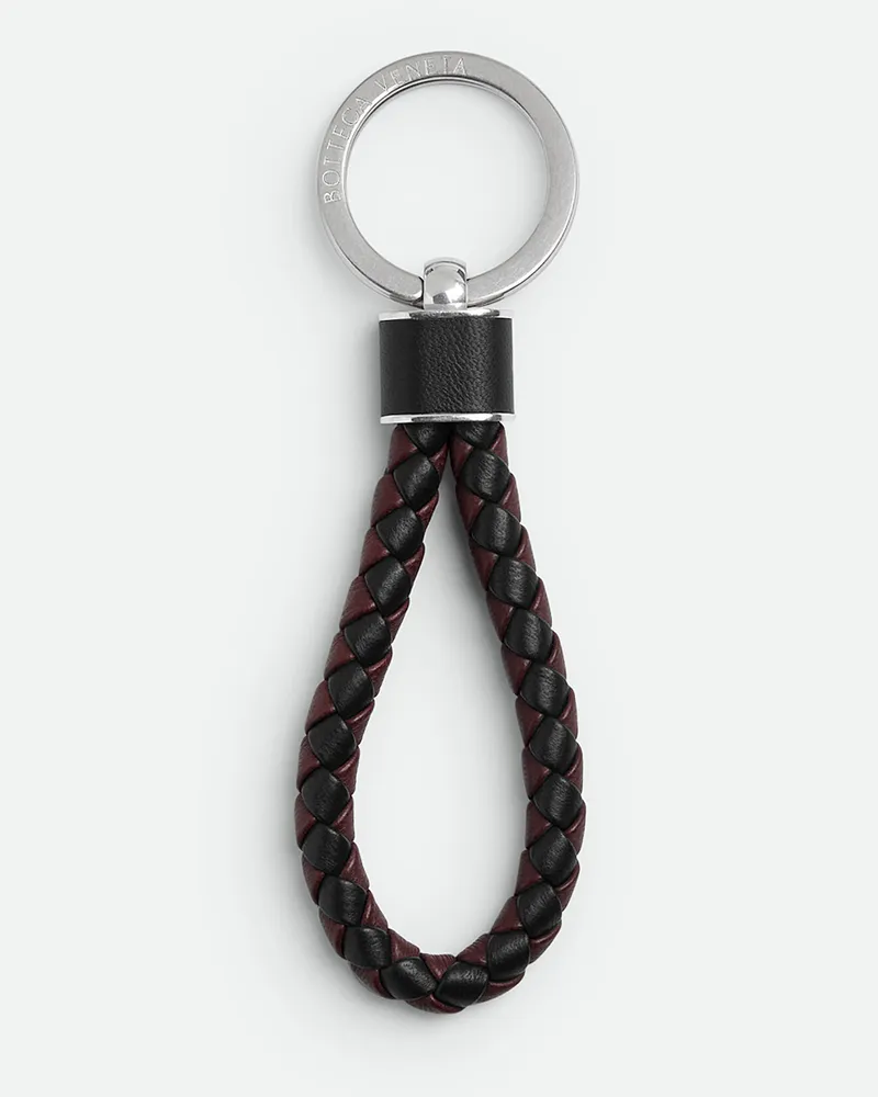Bottega Veneta Intreccio Schlüsselanhänger Black