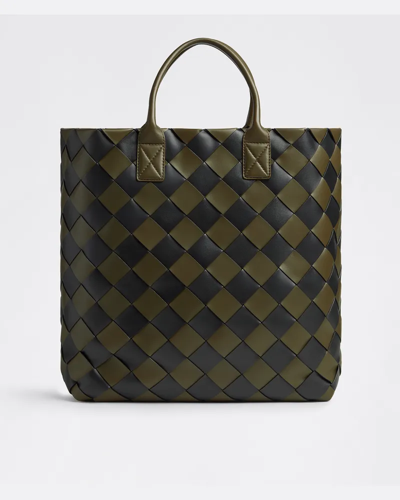 Bottega Veneta Maxi Tote Intreccio - Grün - Unisex - 100% Lammleder Grün