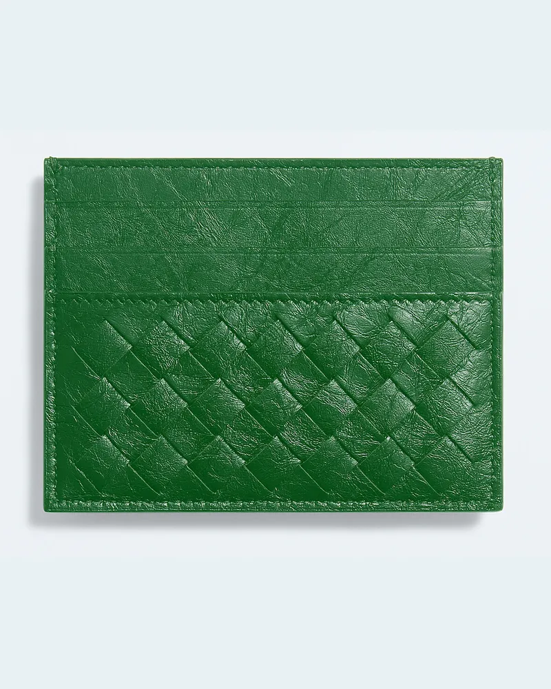 Bottega Veneta Kartenetui aus gewebtem Myzel-Grün - Herren Grün
