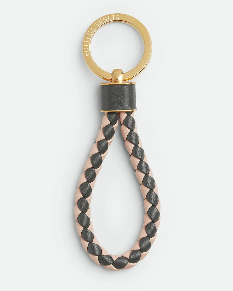 Bottega Veneta Intreccio Key Ring Lapilli