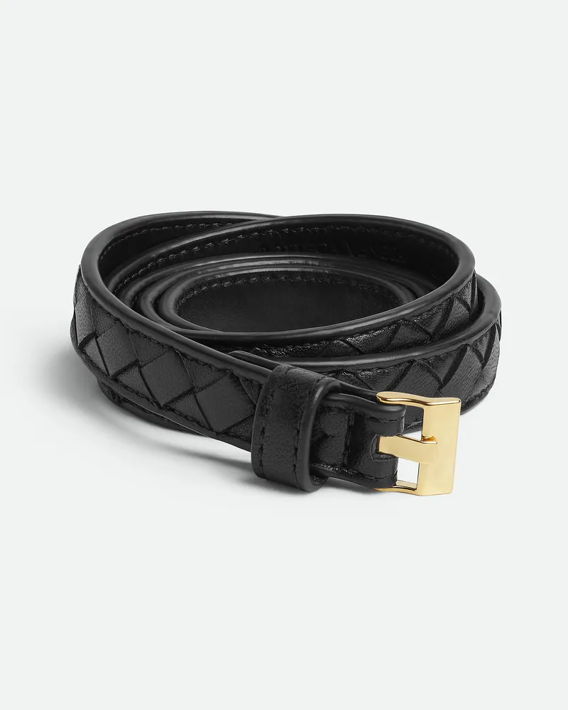 Bottega Veneta Dünner Watch Gürtel - Schwarz - Damen 100 % Lammleder Schwarz