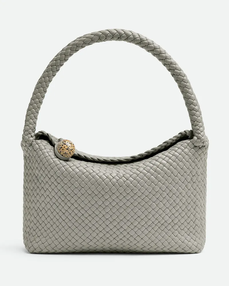 Bottega Veneta Tosca - Grau & Silberfarben - Damen - 100% Kalbsleder Grau