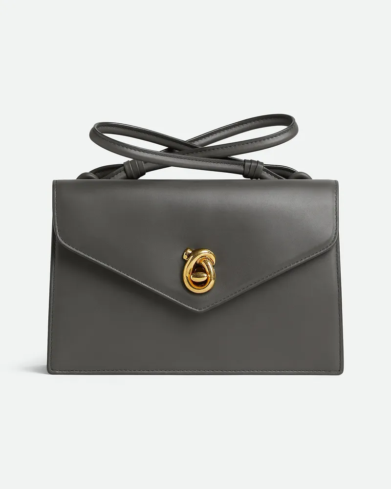 Bottega Veneta Nodo Piano - Grau & Silberfarben - Damen - 100 % Kalbsleder Grau