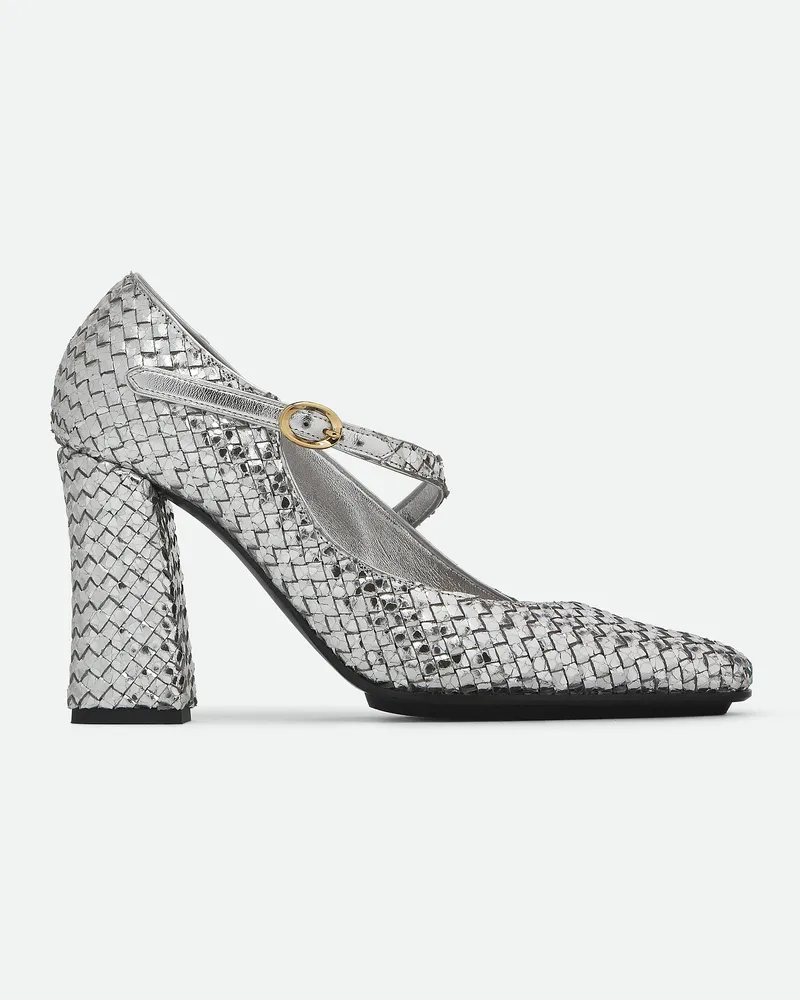 Bottega Veneta Step Pumps Silver