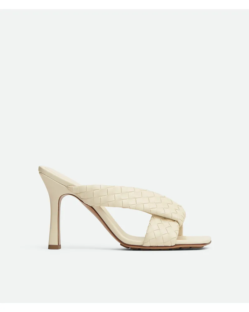 Bottega Veneta Riva Mules - Weiss - Damen 100 % Lammleder Weiss