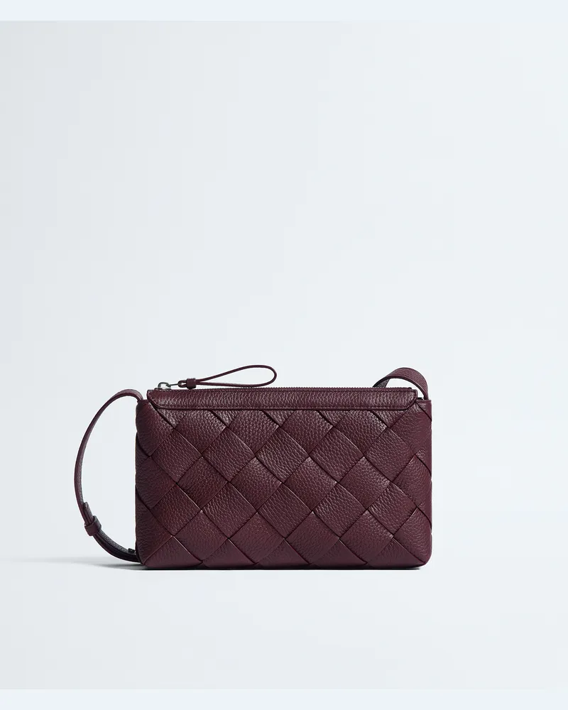 Bottega Veneta Diago Messenger Bag mit Zip-Bordeaux - Herren Bordeaux