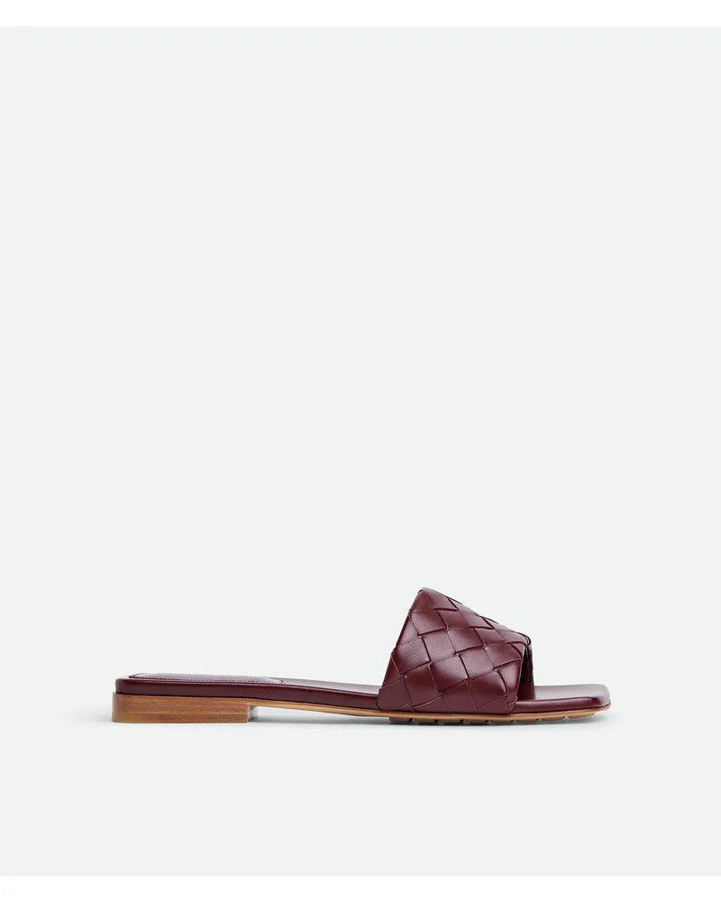 Bottega Veneta Flache Parco Mules - Bordeaux - Damen 100 % Lammleder Bordeaux