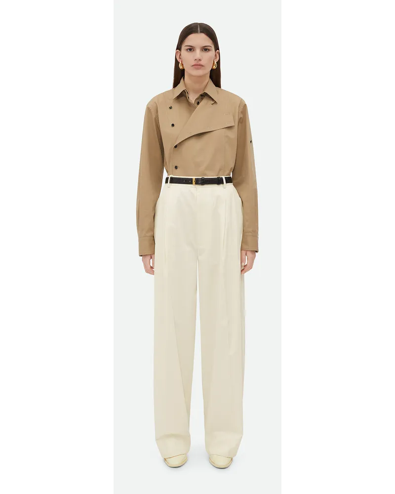 Bottega Veneta Spitz Zulaufende Hose Aus Leichtem Baumwolltwill Frosting