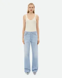 Bottega Veneta Hell Gebleichte Jeans Mit Weitem Bein Light