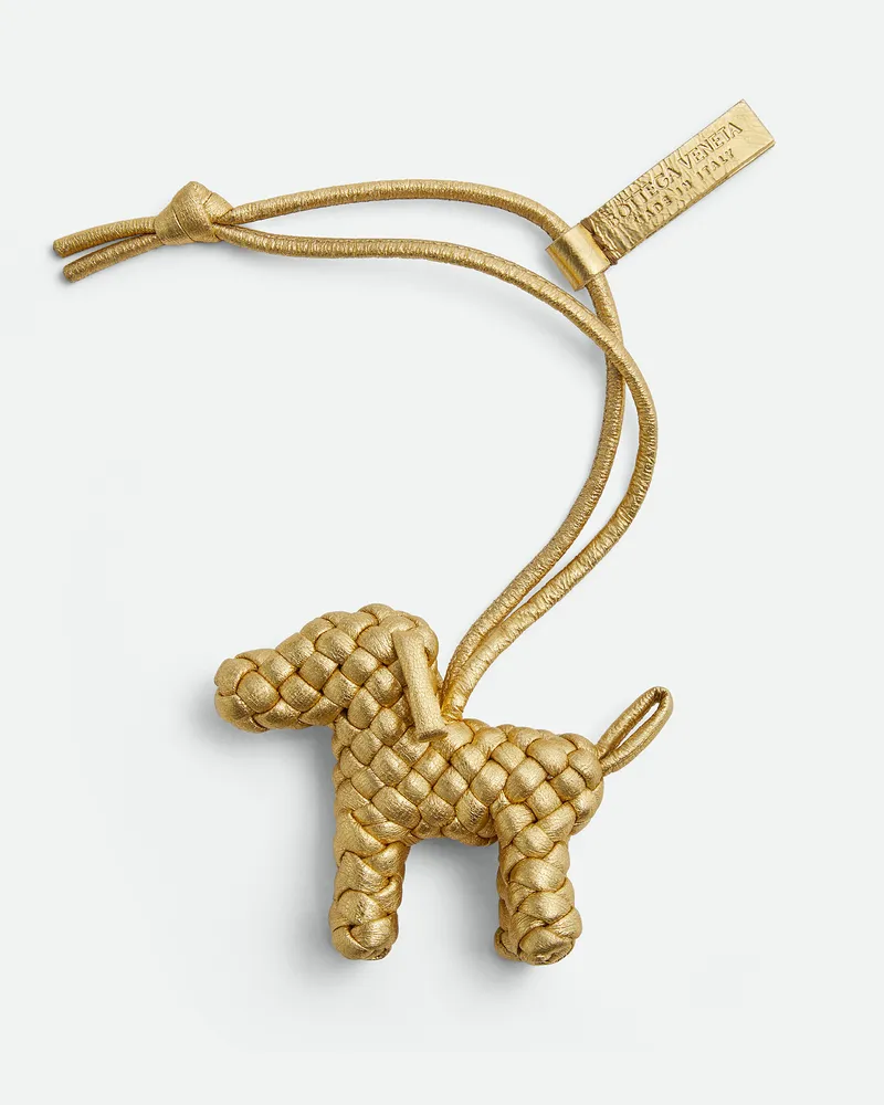Bottega Veneta Hunde-charm Gold