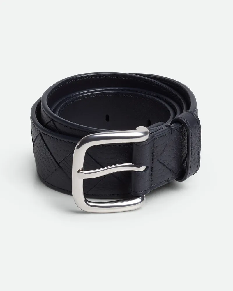 Bottega Veneta Intrecciato Gürtel - Blau - Herren 100 % Kalbsleder Blau