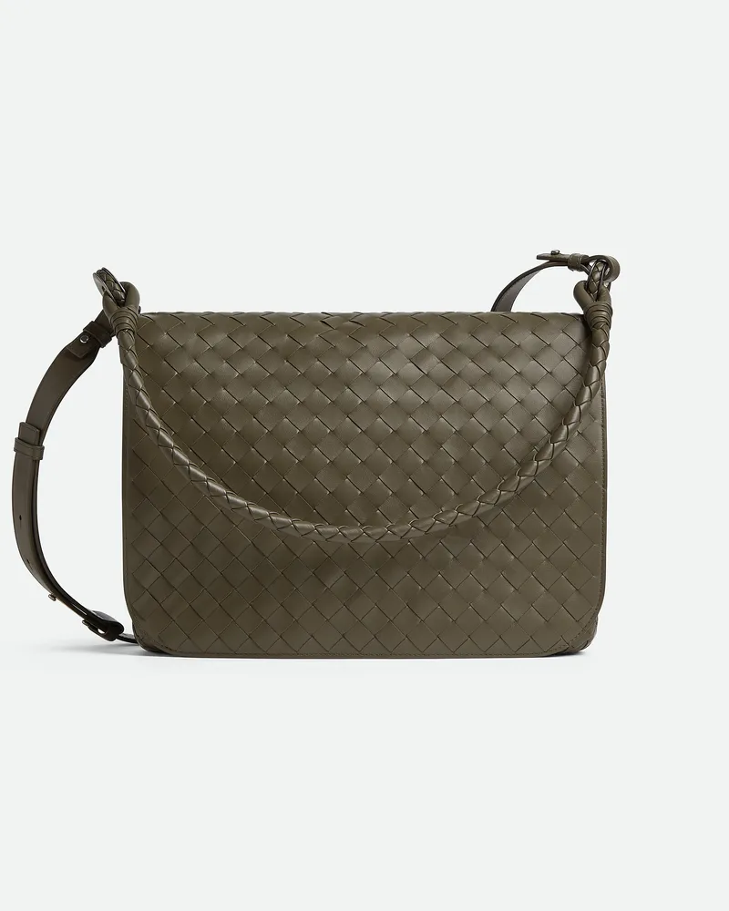 Bottega Veneta Kleine Swing Messenger Bag Cypress