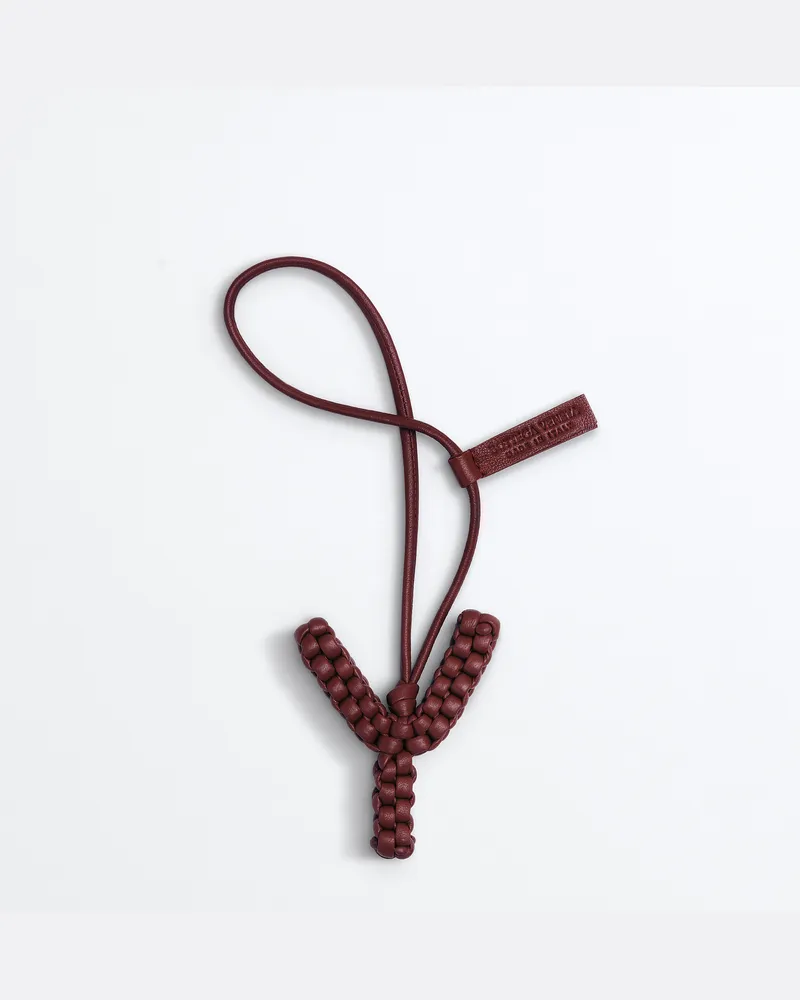 Bottega Veneta Buchstabe Y-Charm-Bordeaux - Unisex Bordeaux