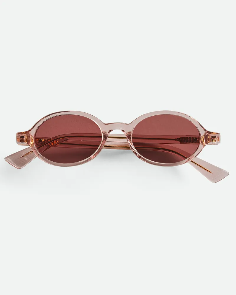 Bottega Veneta Ovale Classic Sonnenbrille Pink