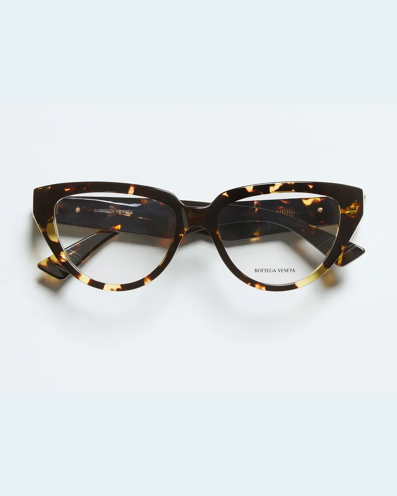 Bottega Veneta Classic Brille in Cat-Eye-Form-Braun - Unisex Braun