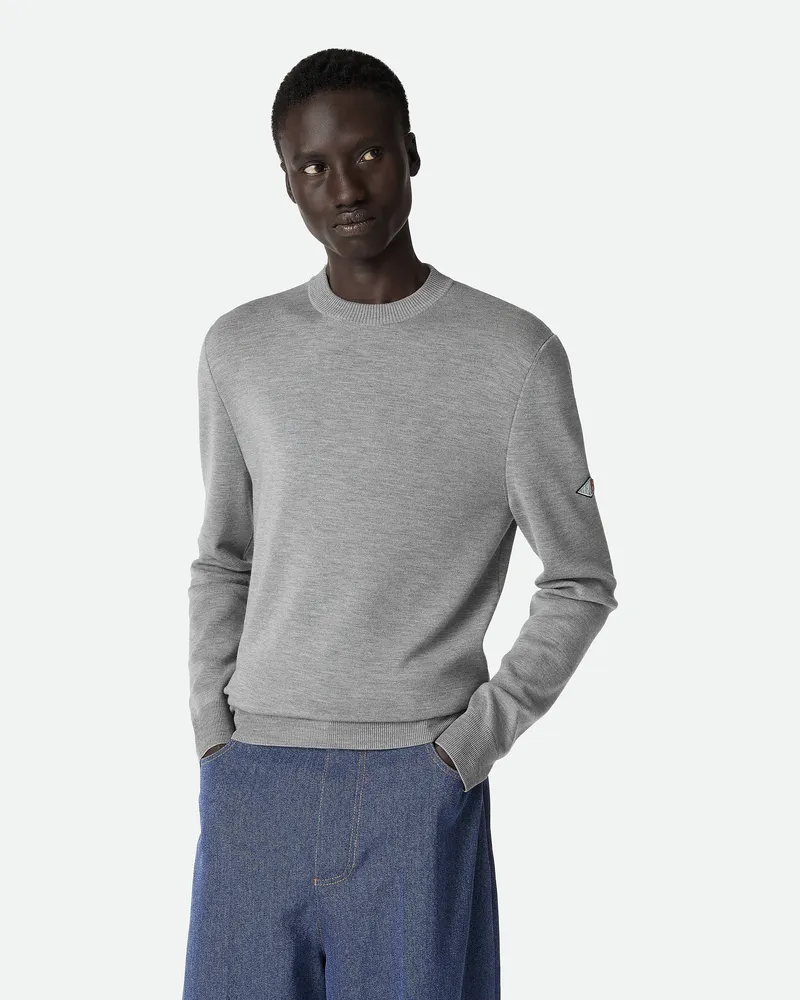 Bottega Veneta Pullover aus kompakter Wolle-Grau - Herren Grau