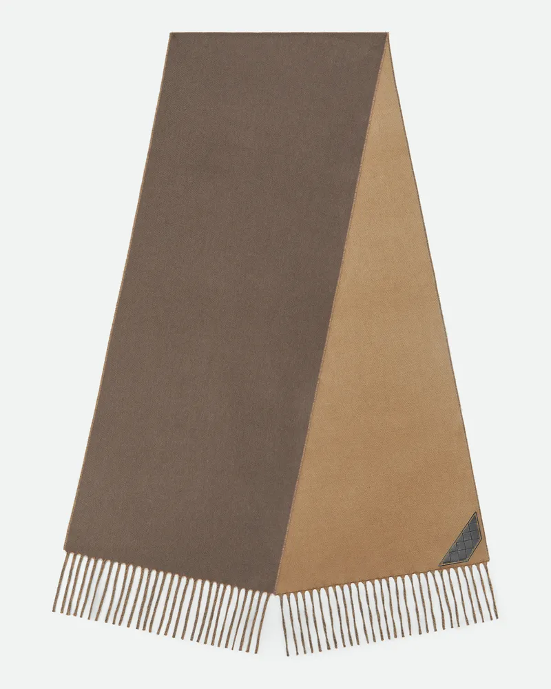 Bottega Veneta Zweifarbiger Kaschmirschal Black