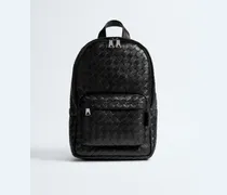 Kleiner Intrecciato Rucksack-Schwarz - Herren
