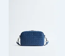 Kleine Intrecciato Camera Bag - Blau - Herren - 100 % Kalbsleder