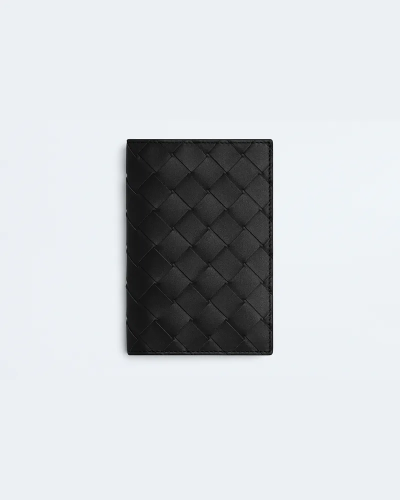 Bottega Veneta Intrecciato Reisepassetui-Schwarz - Herren Schwarz