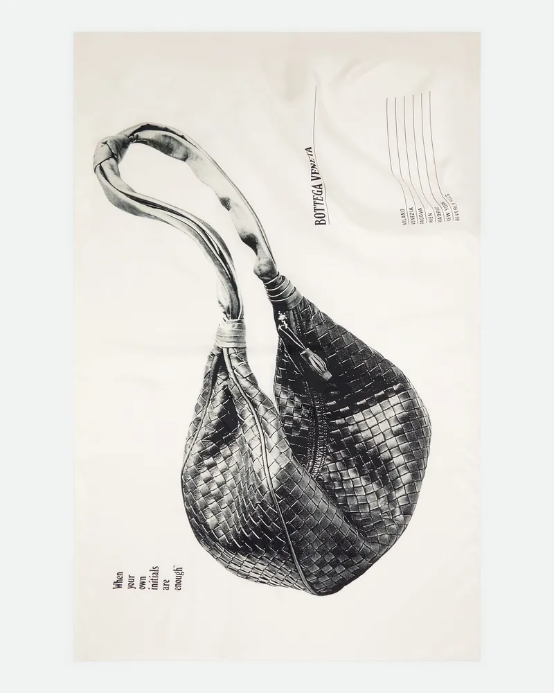 Bottega Veneta Bedrcktes Halstch As Seidentwill Chalck