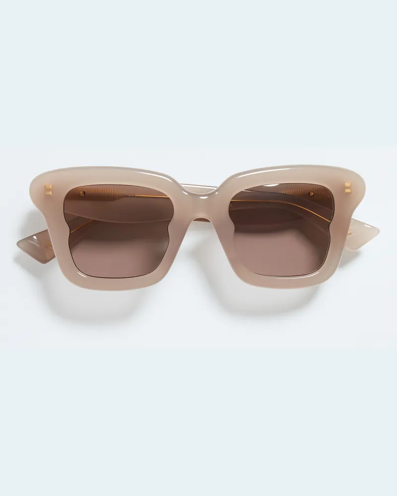Bottega Veneta Sophia Ribbon Butterfly Sonnenbrille-Braun - Unisex Braun