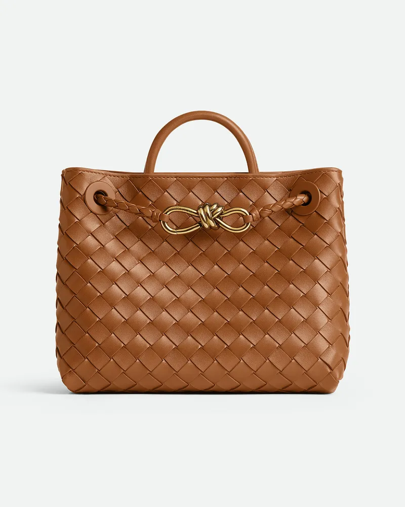 Bottega Veneta Kleine Andiamo - Braun - Damen - 100 % Lammleder Braun