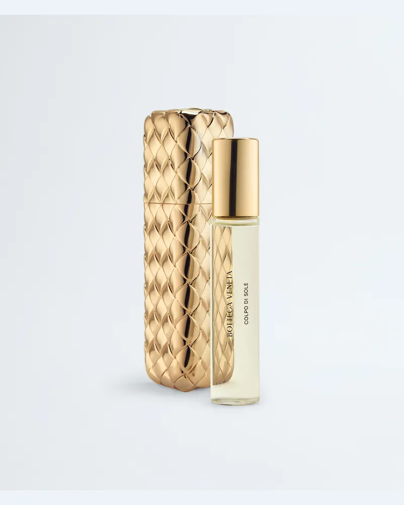 Bottega Veneta Colpo Di Sole – Reiseset - Gold - Unisex - 63% Glas, 11% Aluminium & 18% Baumwolle Gold