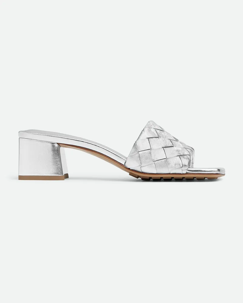 Bottega Veneta Parco Mules Silver