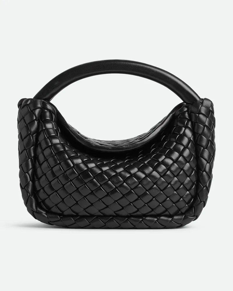 Bottega Veneta Kleine Cobble Handtasche Black