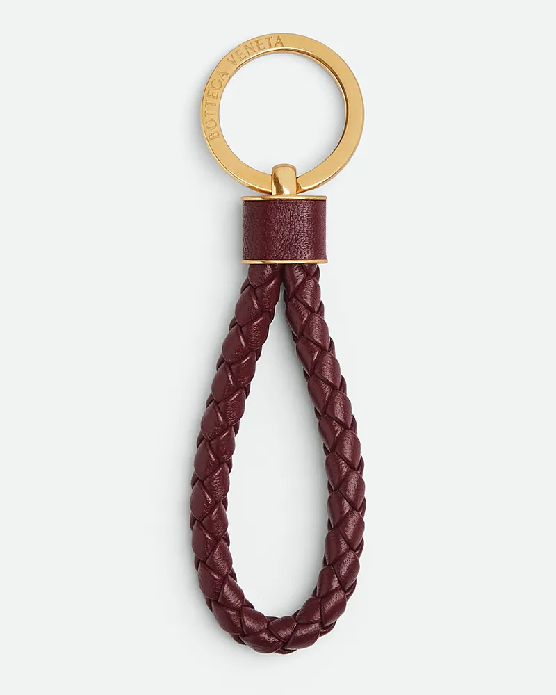 Bottega Veneta Intreccio Schlüsselring Barolo