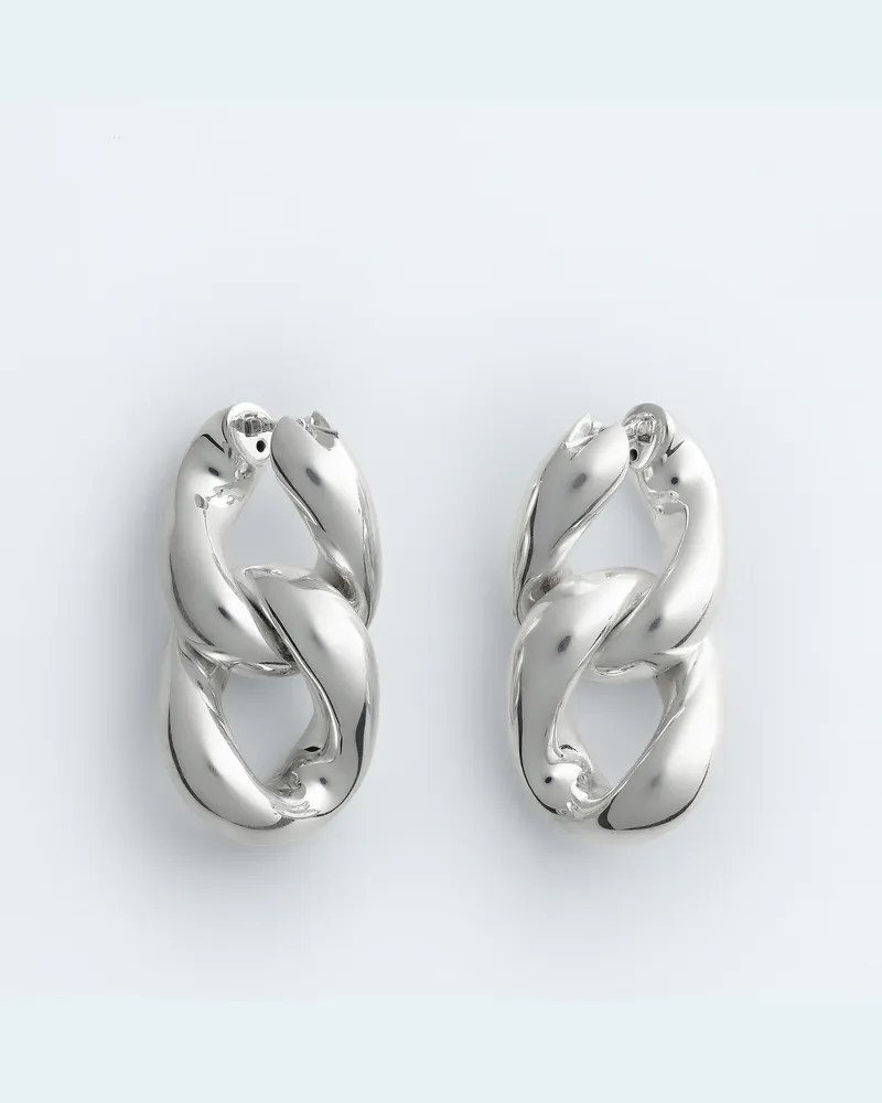 Bottega Veneta Prisma Chain Ohrringe - Silber - Damen - 100 % Sterlingsilber Silber