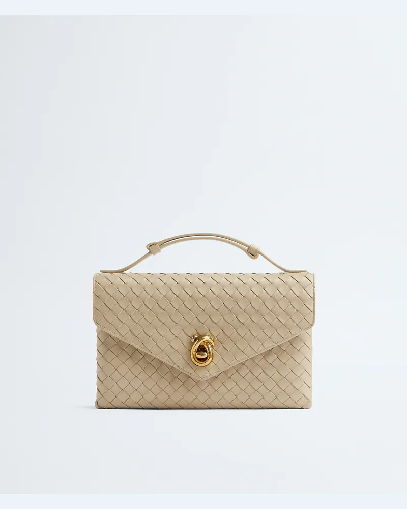 Bottega Veneta Knot Lock - Beige - Damen - 100 % Lammleder Beige
