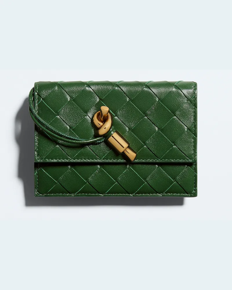 Bottega Veneta Andiamo Kartenetui mit Reißverschluss-Grün - Damen Grün